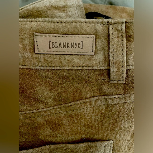 NWT Blank NYC Women’s Real Suede Midi Skirt Pecan Color Size 25 - Picture 9 of 9